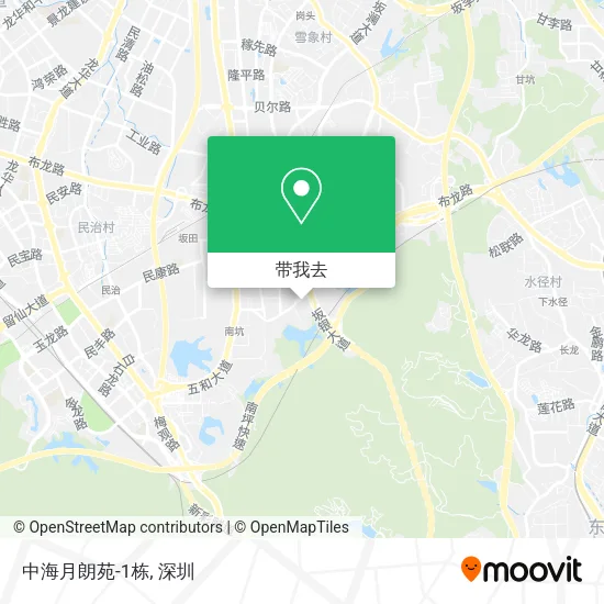 中海月朗苑-1栋地图