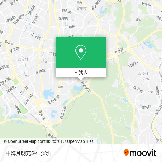 中海月朗苑5栋地图