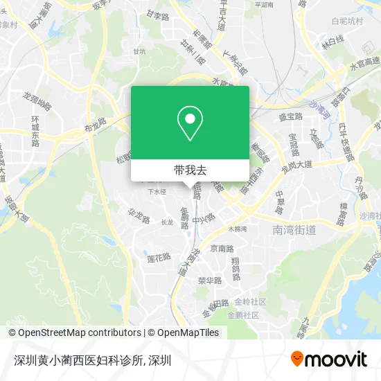 深圳黄小蔺西医妇科诊所地图