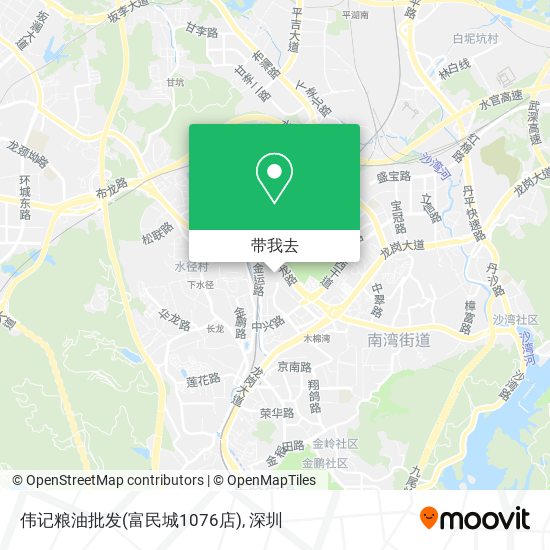 伟记粮油批发(富民城1076店)地图