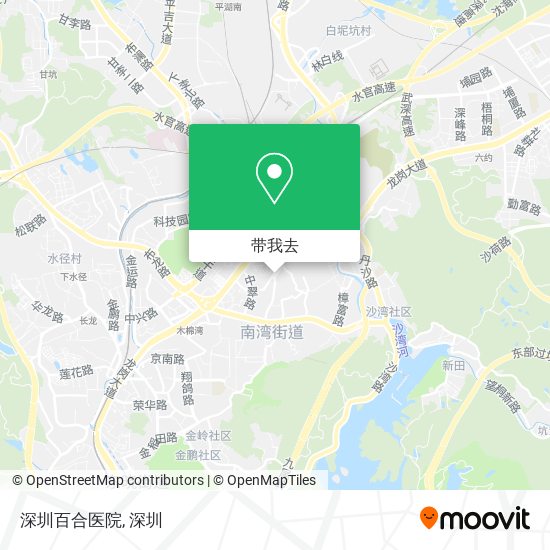 深圳百合医院地图