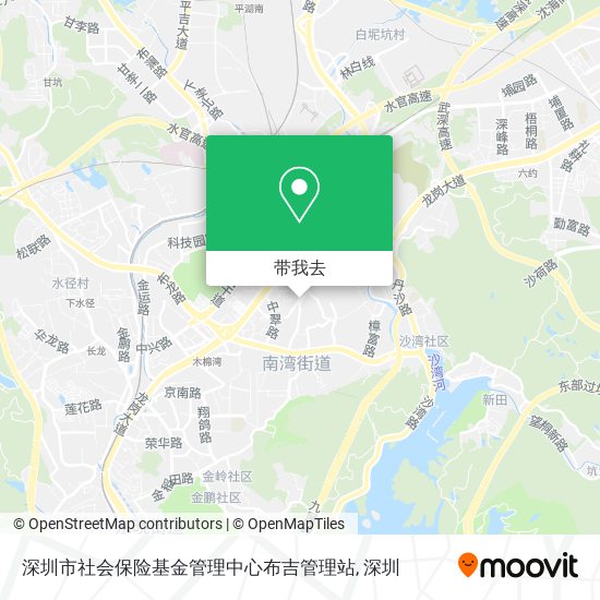 深圳市社会保险基金管理中心布吉管理站地图