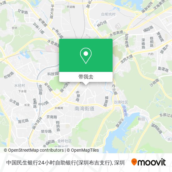 中国民生银行24小时自助银行(深圳布吉支行)地图