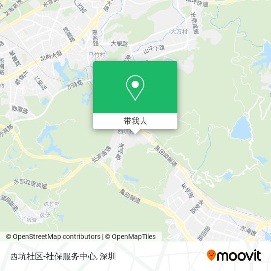 西坑社区-社保服务中心地图