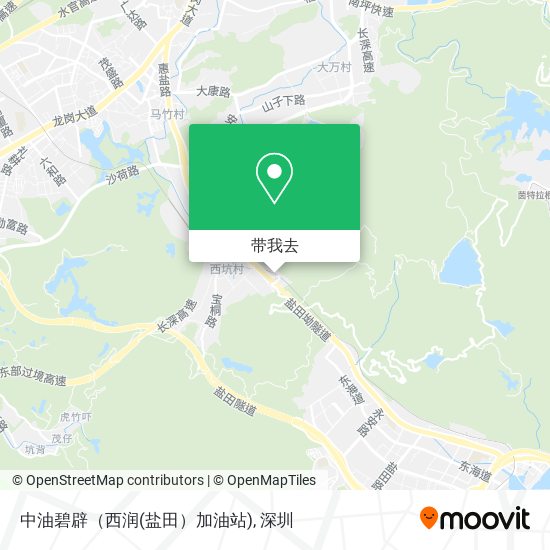中油碧辟（西润(盐田）加油站)地图