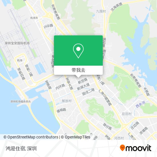 鸿迎住宿地图