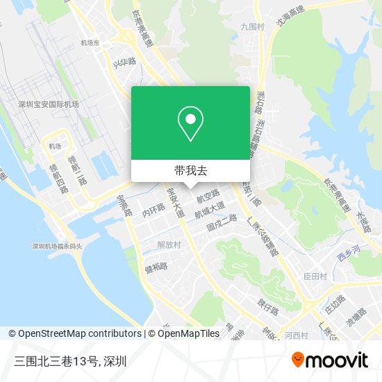 三围北三巷13号地图
