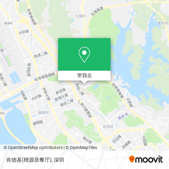 肯德基(桃源居餐厅)地图