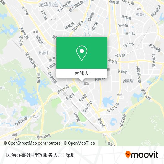 民治办事处-行政服务大厅地图