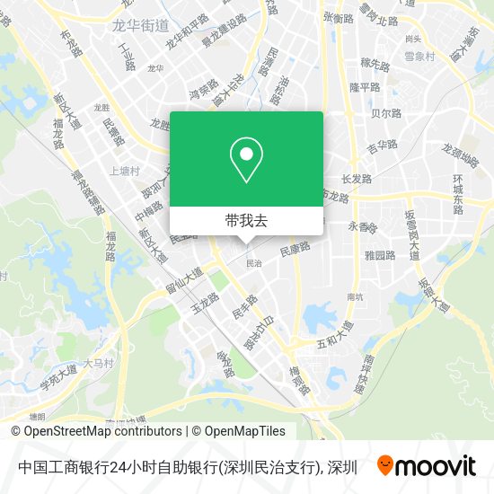 中国工商银行24小时自助银行(深圳民治支行)地图