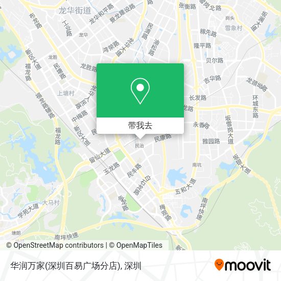 华润万家(深圳百易广场分店)地图