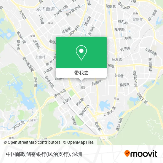 中国邮政储蓄银行(民治支行)地图