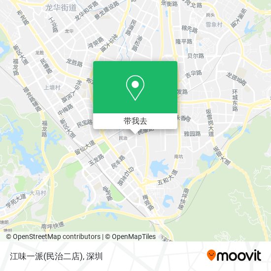 江味一派(民治二店)地图