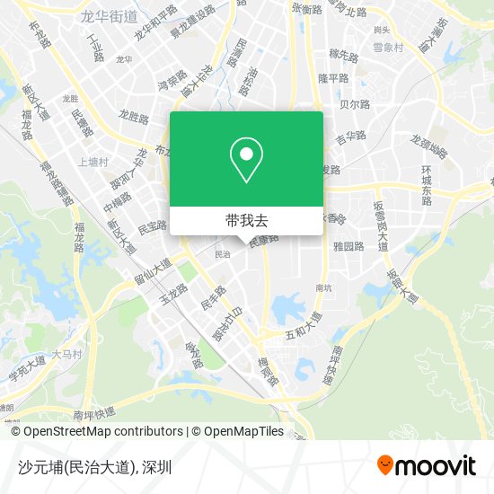 沙元埔(民治大道)地图