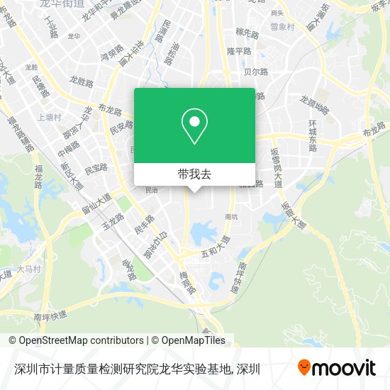 深圳市计量质量检测研究院龙华实验基地地图