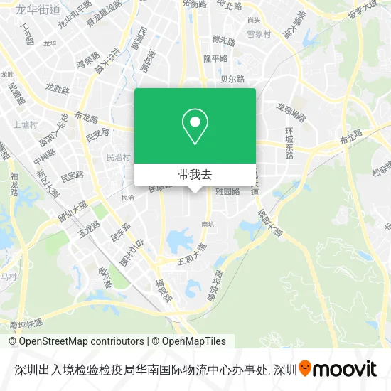 深圳出入境检验检疫局华南国际物流中心办事处地图