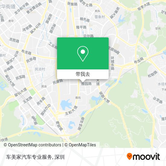 车美家汽车专业服务地图