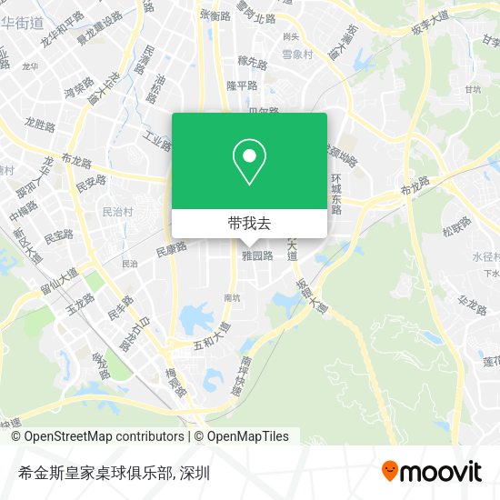 希金斯皇家桌球俱乐部地图