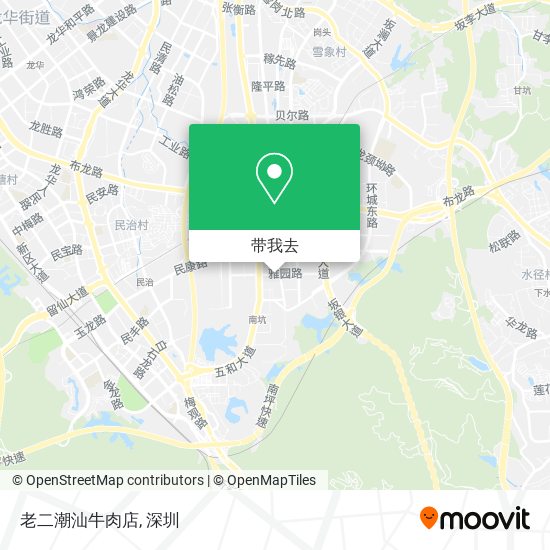 老二潮汕牛肉店地图