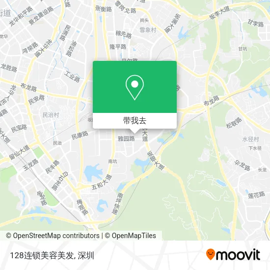 128连锁美容美发地图