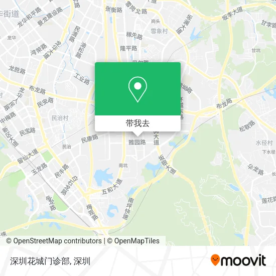 深圳花城门诊部地图