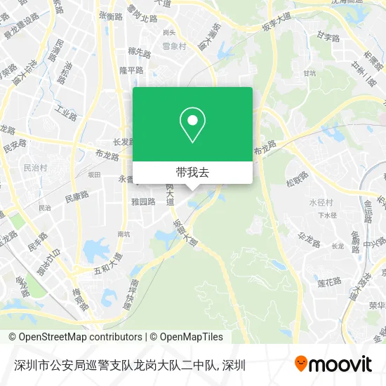 深圳市公安局巡警支队龙岗大队二中队地图