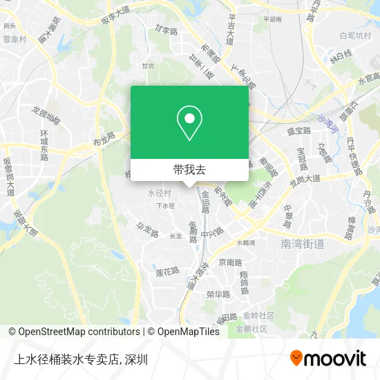 上水径桶装水专卖店地图