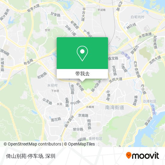 倚山别苑-停车场地图