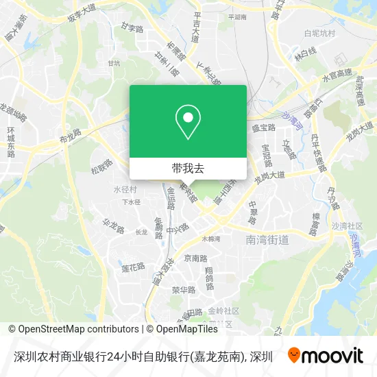 深圳农村商业银行24小时自助银行(嘉龙苑南)地图