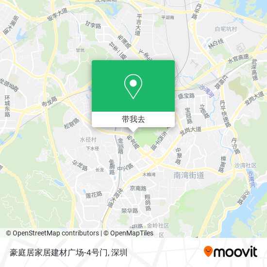 豪庭居家居建材广场-4号门地图