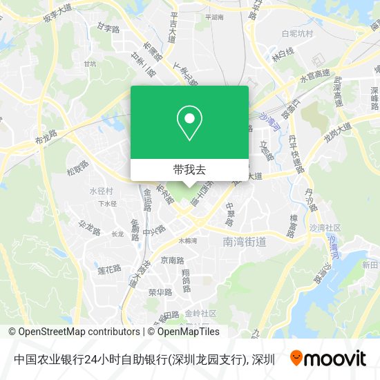 中国农业银行24小时自助银行(深圳龙园支行)地图