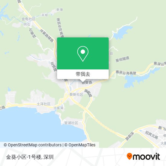 金葵小区-1号楼地图