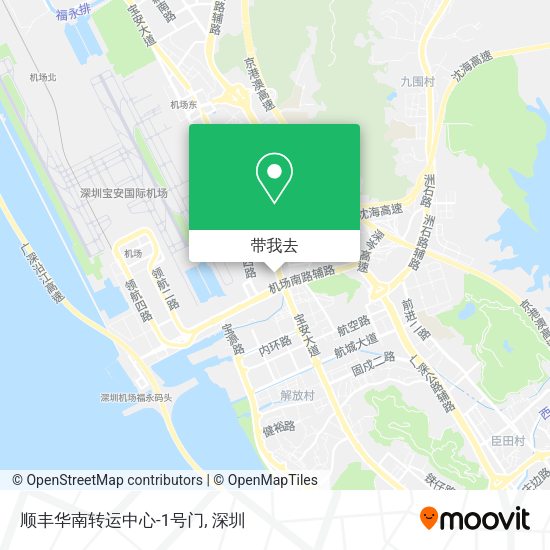 顺丰华南转运中心-1号门地图