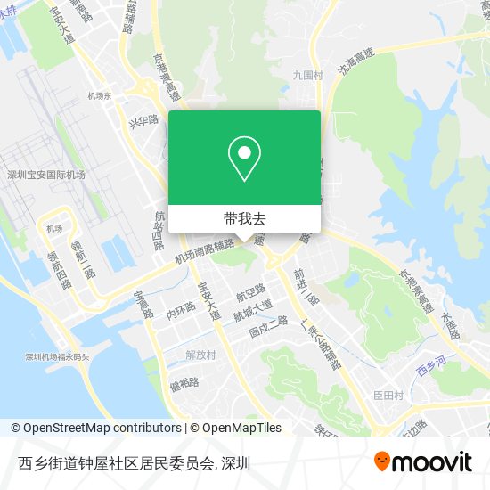 西乡街道钟屋社区居民委员会地图