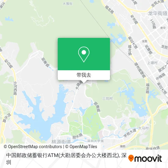 中国邮政储蓄银行ATM(大勘居委会办公大楼西北)地图
