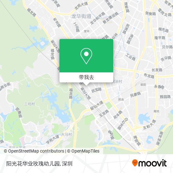 阳光花华业玫瑰幼儿园地图
