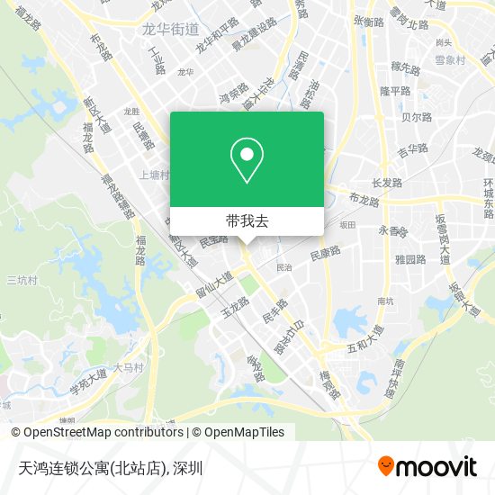 天鸿连锁公寓(北站店)地图