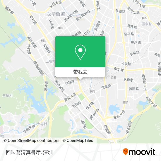 回味斋清真餐厅地图