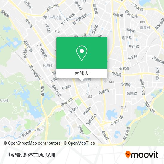 世纪春城-停车场地图