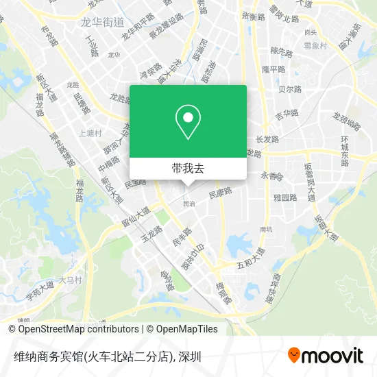 维纳商务宾馆(火车北站二分店)地图