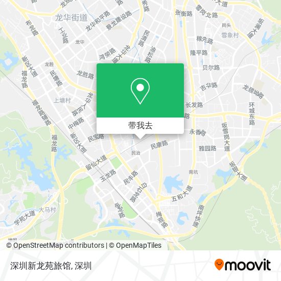 深圳新龙苑旅馆地图
