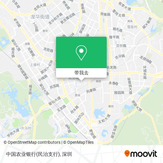 中国农业银行(民治支行)地图