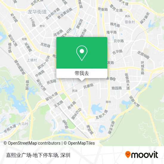 嘉熙业广场-地下停车场地图