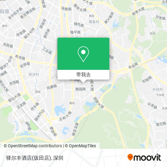 驿尔丰酒店(坂田店)地图