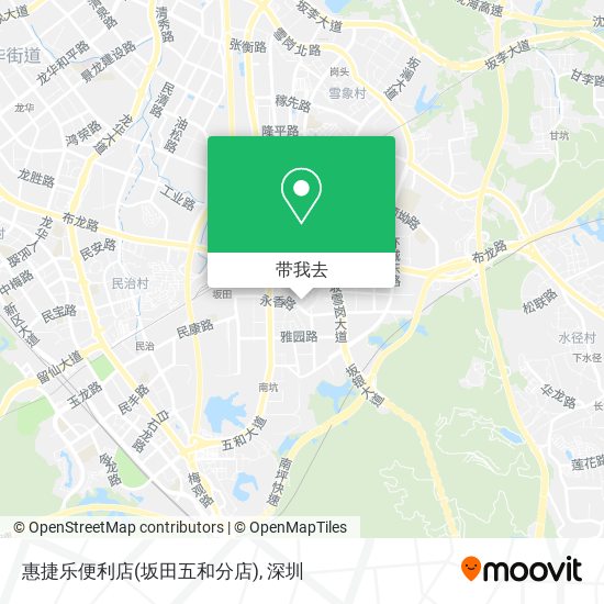惠捷乐便利店(坂田五和分店)地图