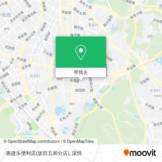 惠捷乐便利店(坂田五和分店)地图
