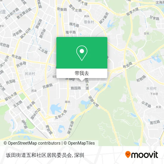 坂田街道五和社区居民委员会地图