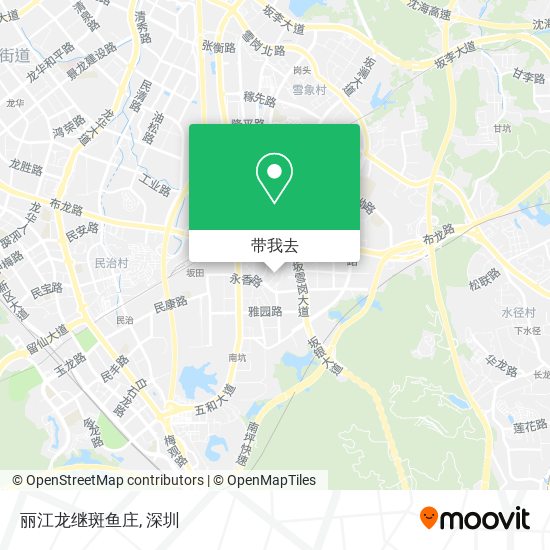 丽江龙继斑鱼庄地图