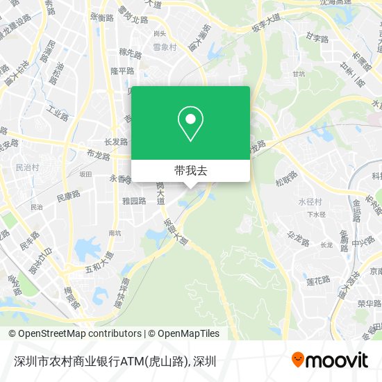 深圳市农村商业银行ATM(虎山路)地图