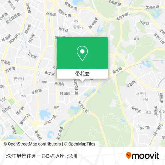 珠江旭景佳园一期3栋-A座地图